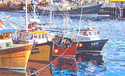 Harbour Moorings by Martin Decent